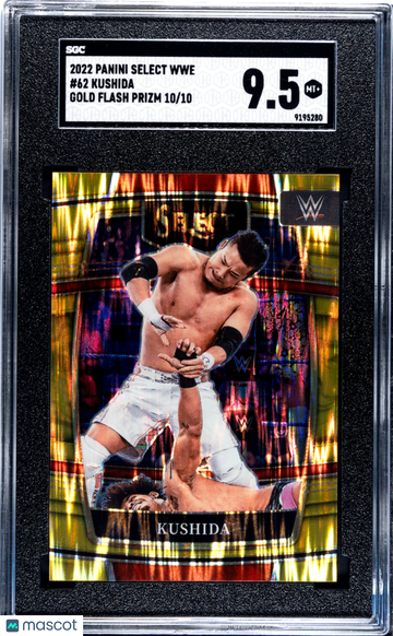 2022 Panini Select Wwe Kushida #62 Gold Flash Prizm SGC 9.5