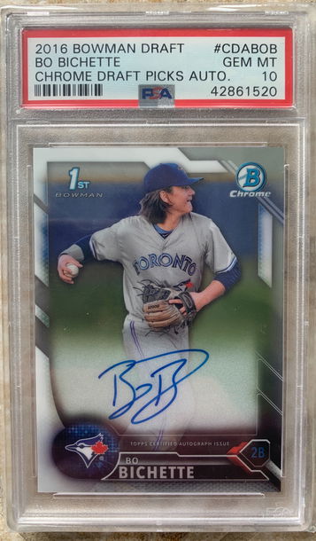 2016 Bowman Draft Bo Bichette Chrome Auograph