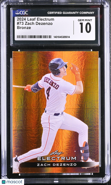 2024 Leaf Electrum Zach Dezenzo #73 Bronze /99 CGC 10
