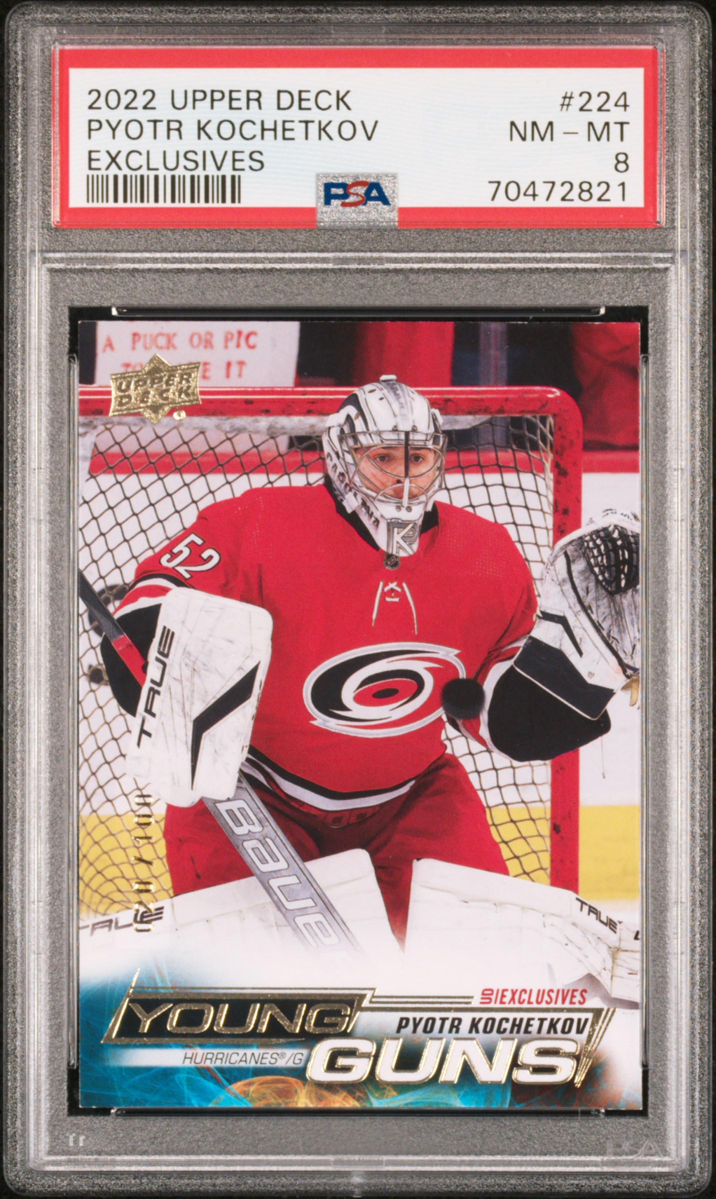 2022 Upper Deck Pyotr Kochetkov #224 Exclusives PSA 8