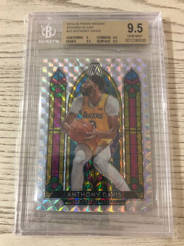 Anthony Davis 2019-20 Mosaic Prizm Stained Glass BGS 9.5