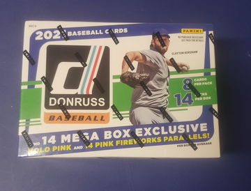 2021 Donruss baseball Mega box, 1 auto per box