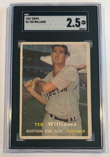 1957 Topps #1 Ted Williams SGC 2.5