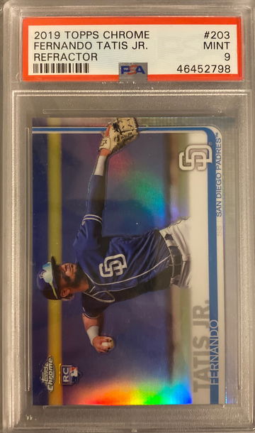 Fernando tatis jr Topps chrome refractor 
