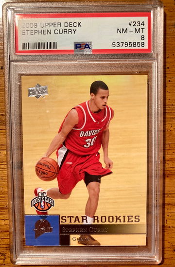 2009 Upper Deck Stephen Curry PSA 8