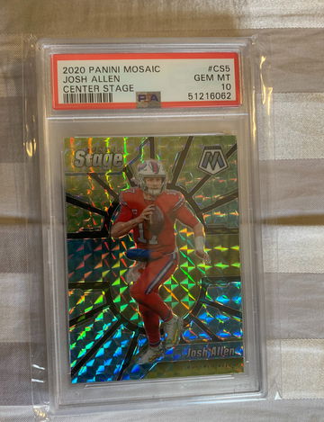 2020 Mosaic Josh Allen Center Stage PSA 10