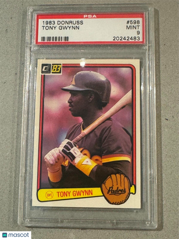 1983 Donruss Tony Gwynn #598 Rookie PSA 8