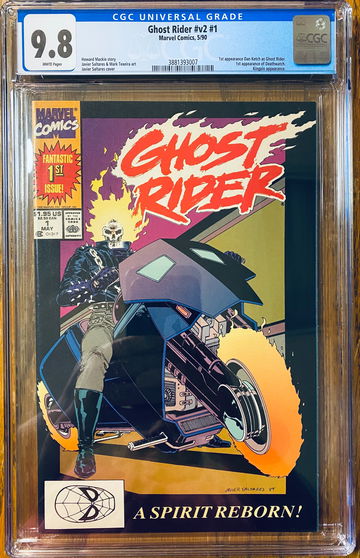 Ghost Rider v2 #1 CGC 9.8 WP (1st Dan Ketch as Ghost Rider & Deathwatch)