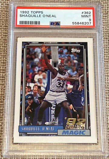 TOPPS SHAQUILLE O’NEAL PSA 9