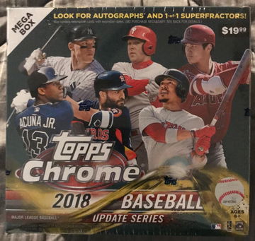 2018 Topps Chrome Update Mega Box Baseball Sealed