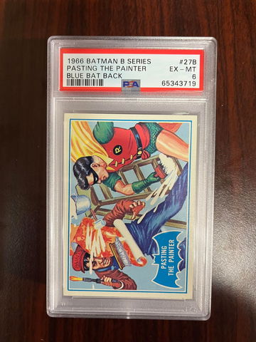 1966 Batman B Series Blue Back 27b PSA 6