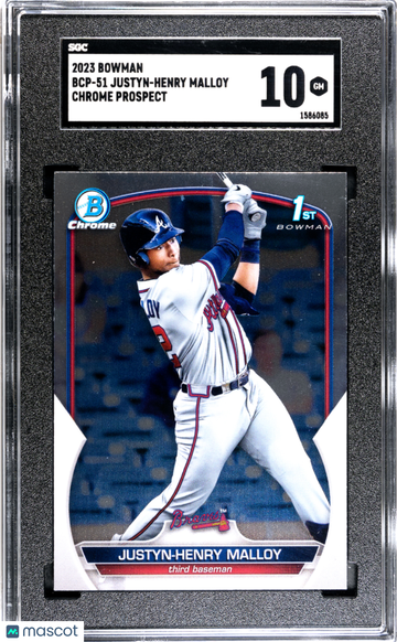 2023 Bowman Justyn-Henry Malloy #BCP-51 CHR. Pros. SGC 10
