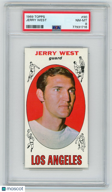 1969 Topps Jerry West #90 8 PSA 8