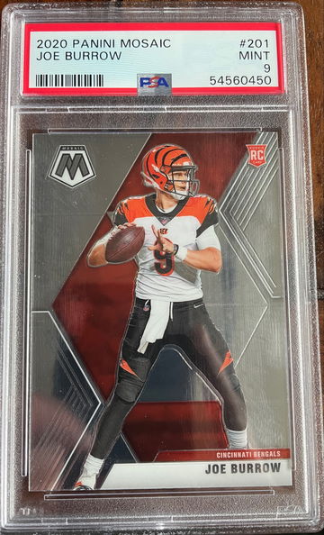 2020 Mosaic Joe Burrow PSA 10 base