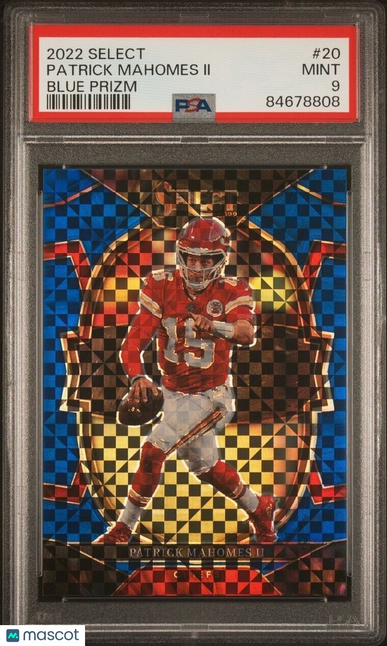 PATRICK MAHOMES 2022 Select Concourse Blue Prizm /199 #20 CHIEFS