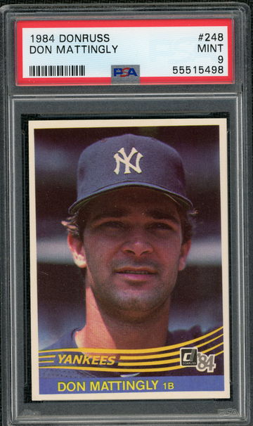 DON  MATTINGLY  -  1984  Donruss # 248  - MINT - PSA 9