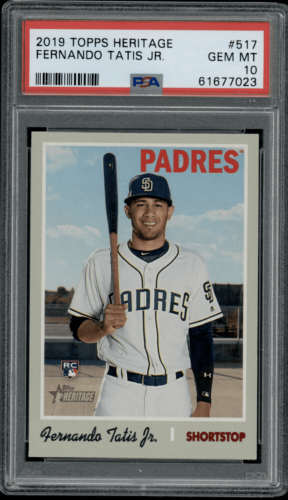 2019 Topps Heritage Fernando Tatis Jr. #517 PSA 10
