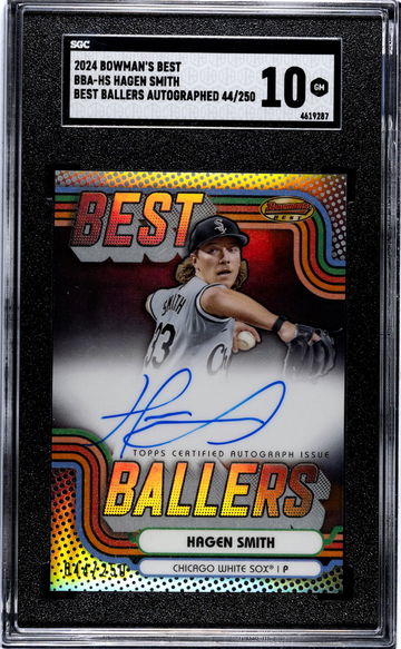2024 Bowman's Best #BBA-HS Hagen Smith Best Ballers Auto. /250 SGC 10
