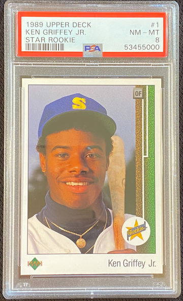 1989 Upper Deck Ken Griffey, Jr Star Rookie #1, Rookie RC, PSA 8 NM-MT, new slab