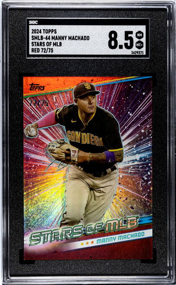 2024 Topps #SMLB-44 Manny Machado Stars of MLB Red /75 SGC 8.5