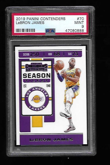 2019 Panini Contenders Lebron James PSA 9