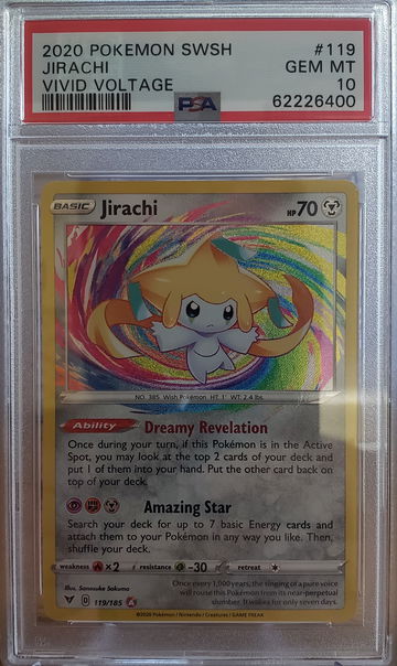 2020 Pokemon Jirachi Vivid Voltage 119 PSA 10 Gem-Mint