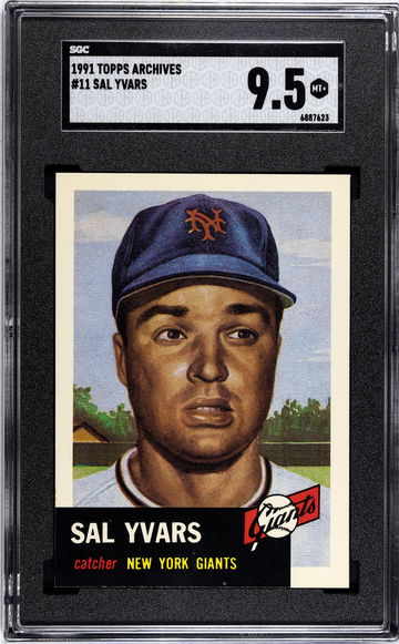1991 Topps Archives 1953 Sal Yvars #11 SGC 9.5