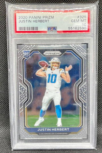 2020 Prizm #325 Justin Herbert PSA 10
