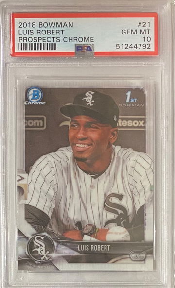 2018 Bowman Chrome Luis Robert Prospects Rookie PSA 10