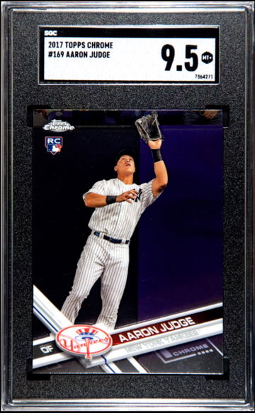 2017 Topps Chrome #169 Aaron Judge SGC 9.5 Mint+ Rookie