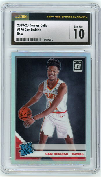 CAM REDEDISH 2019-20 Donruss Optic Holo Silver Rc #170 CSG 10 Gem Mint