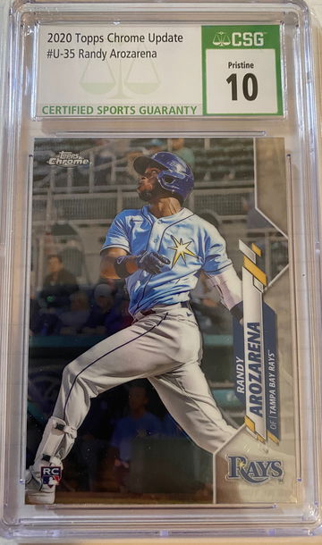 2020 Topps Chrome Update Randy Arozarena CGS 10 PRISTINE