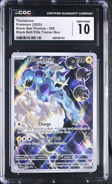 2025 Pokemon Black Star Promos Thundurus #SVP209 CGC 10
