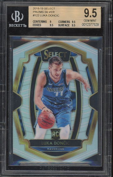 2018 Select Silver Luka Doncic BGS 9.5