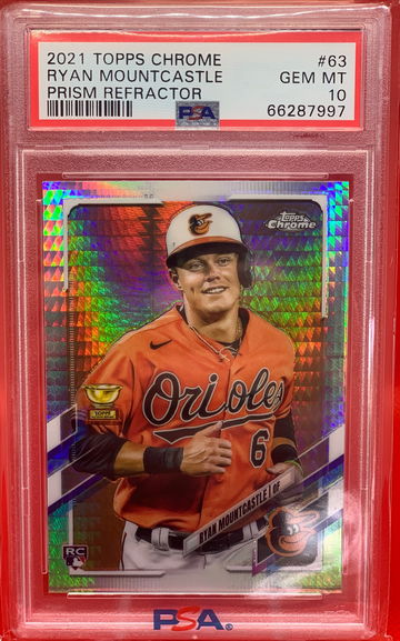 2021 Topps Chrome Ryan Mountcastle Prism Refractor PSA 10 GEM MINT