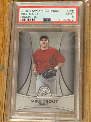Mike Trout Bowman Platinum Prospects Rookie PSA9