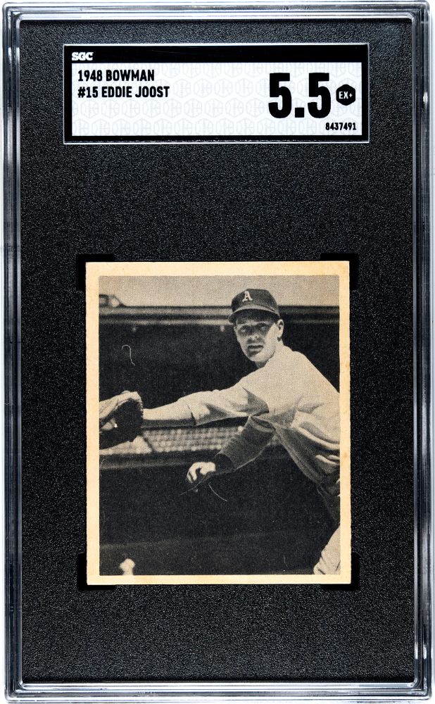 1948 Bowman #15 Eddie Joost SGC 5.5