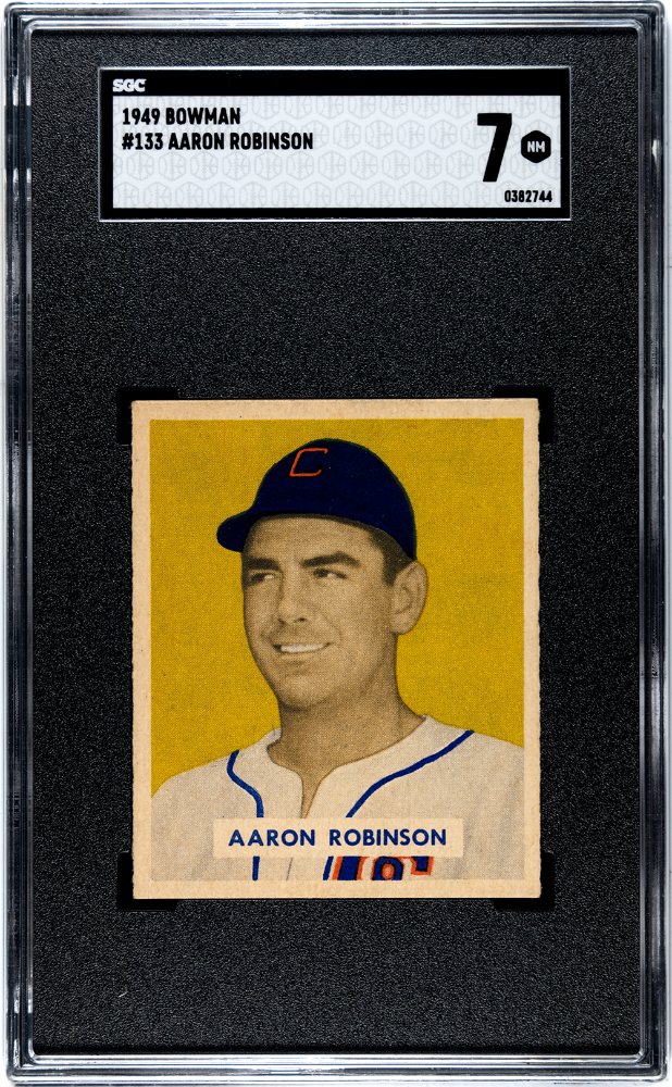 1949 Bowman #133 Aaron Robinson SGC 7