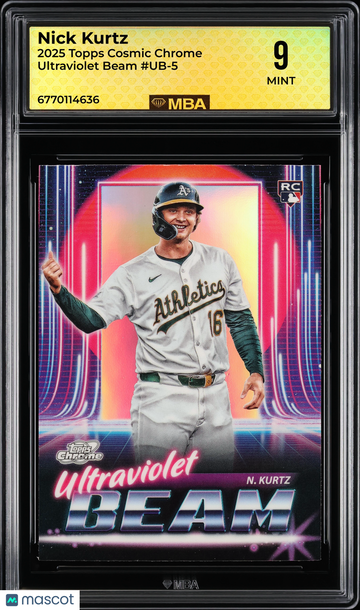 2025 Topps Cosmic Chrome Ultraviolet Beam Nick Kurtz #UB-5 MBA 9