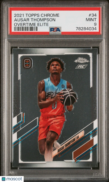 2021 Topps Chrome Ausar Thompson #34 Chrome Rookie PSA 9