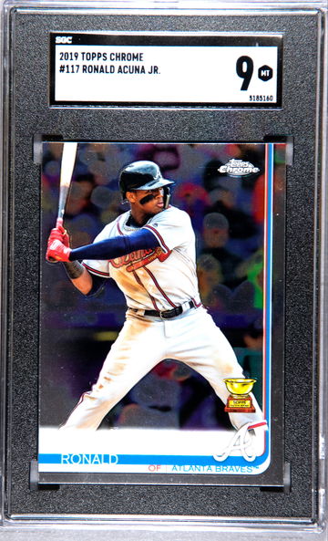 2019 Topps Chrome #117 Ronald Acuna Jr. SGC 9