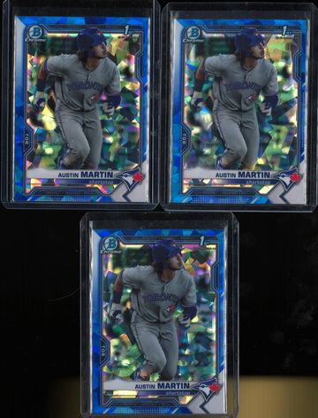 2021 Bowman Chrome Sapphire 1st Austin Martin Lot