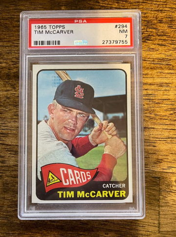 1965 Topps Tim McCarver PSA 7