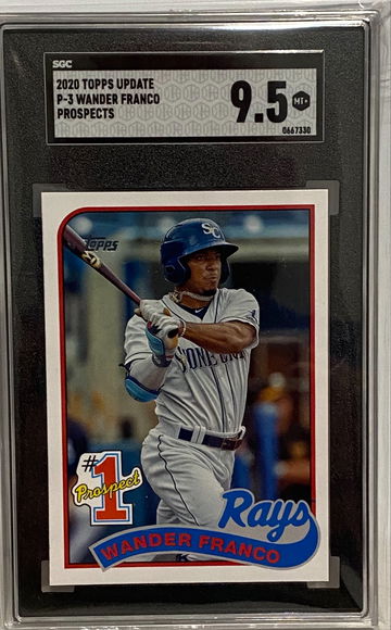 2020 Topps Update P-3 Wander Franco Prospects SGC 9.5 Mint plus 