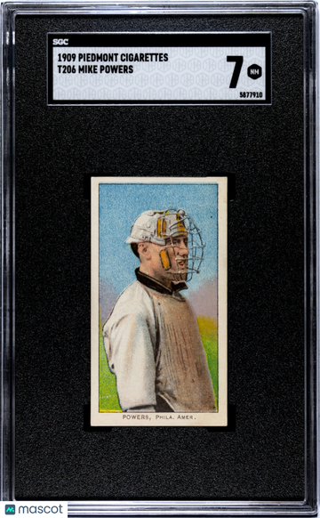 1909 Piedmont Cigarettes (T206) Mike Powers SGC 7