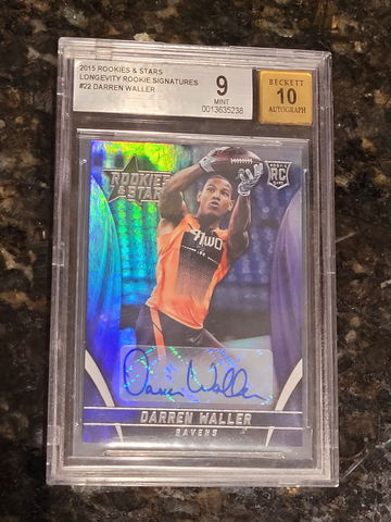 2015 Rookies & Stars Darren Waller Longevity RC Auto #RS-DW BGS 9 / 10 SSP