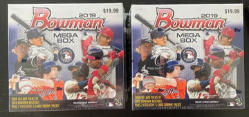 2 bowman 2019 mega box sealed