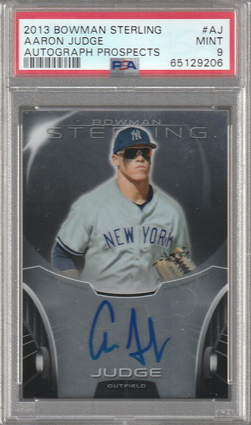Aaron Judge 2013 Bowman Sterling auto PSA 9