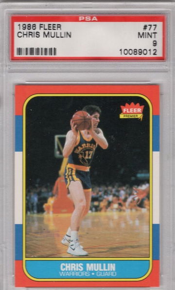 1986 Fleer Chris Mullin PSA 9