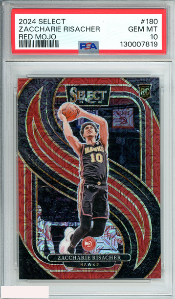 2024 PANINI SELECT ZACCHARIE RISACHER #180 RED MOJO RC 6 OF 20 PSA 10 GEM MT